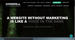 Desktop Screenshot of hyperweb.ca